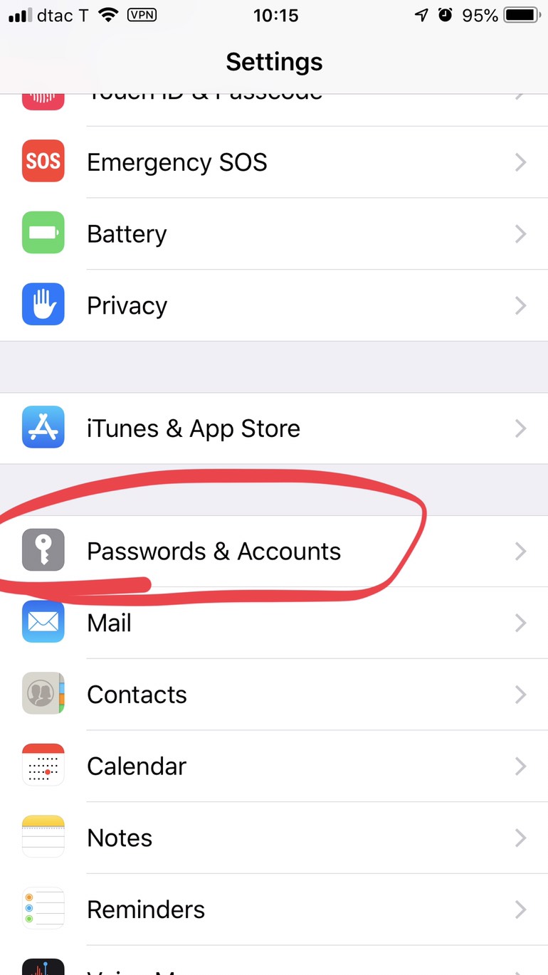add mail account ios & android
